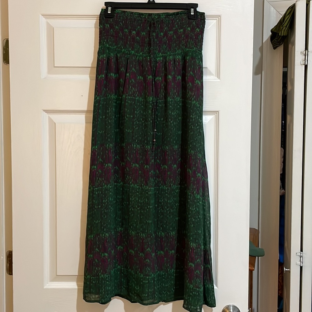Calvin Klein Small Green and Purple Skirt